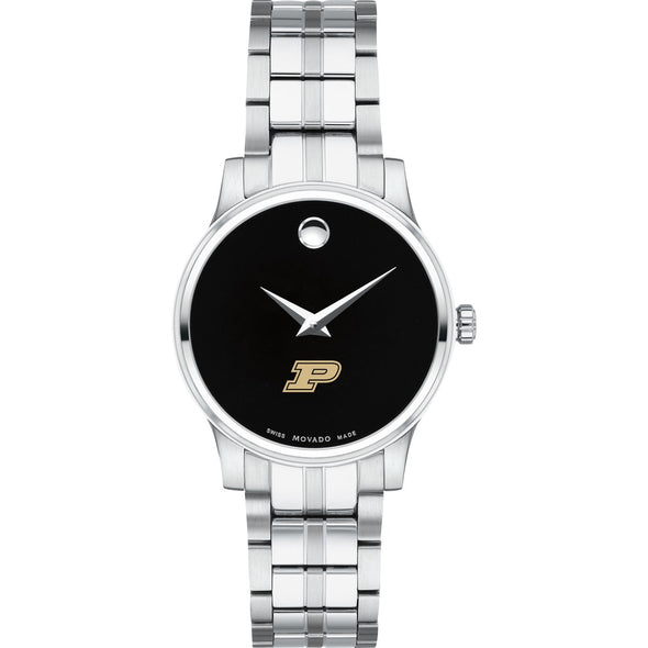 Purdue Women&#39;s Movado Stainless Steel Watch with Black Dial Shot #2