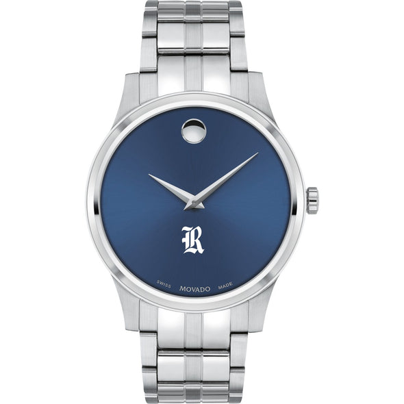 Rice Men&#39;s Movado Collection Stainless Steel Watch with Blue Dial Shot #2