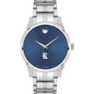 Rice Men's Movado Collection Stainless Steel Watch with Blue Dial Shot #2