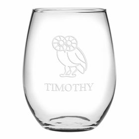 Rice Stemless Wine Glasses Made in the USA Shot #1