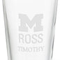 Ross School of Business 16 oz Pint Glass Shot #3