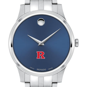 Rutgers Men&#39;s Movado Collection Stainless Steel Watch with Blue Dial Shot #1