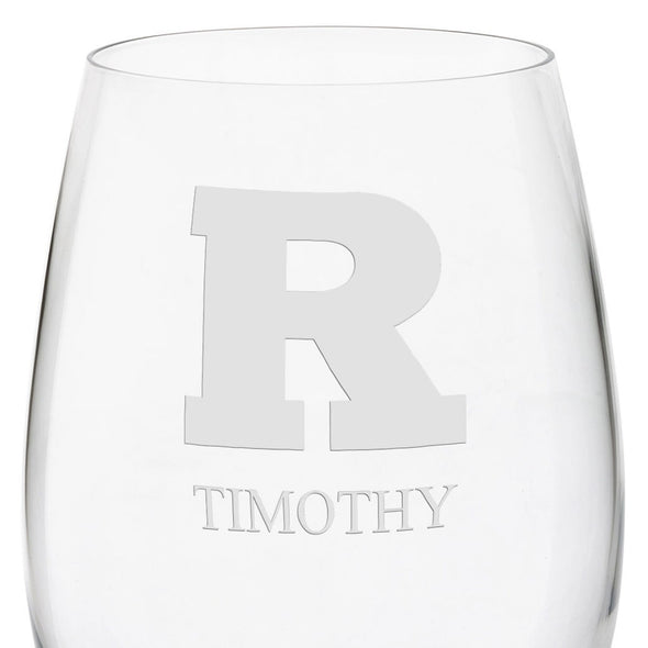 Rutgers Red Wine Glasses Shot #3