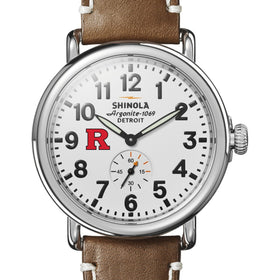 Rutgers Shinola Watch, The Runwell 41 mm White Dial Shot #1