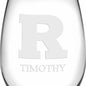 Rutgers Stemless Wine Glasses Made in the USA Shot #3