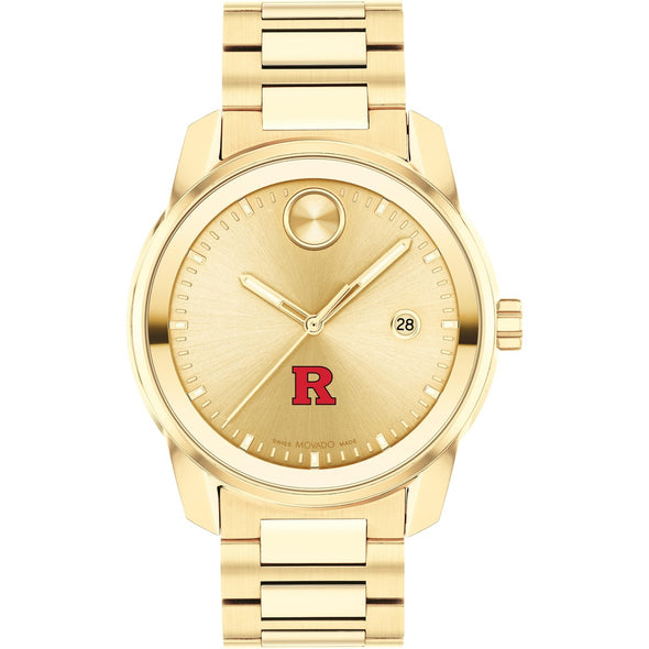 Rutgers University Men&#39;s Movado BOLD Gold with Date Window Shot #2