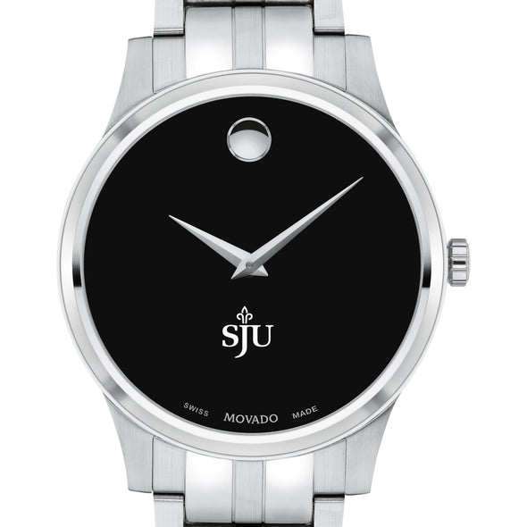 Saint Joseph&#39;s Men&#39;s Movado Collection Stainless Steel Watch with Black Dial Shot #1