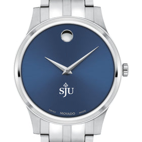 Saint Joseph&#39;s Men&#39;s Movado Collection Stainless Steel Watch with Blue Dial Shot #1