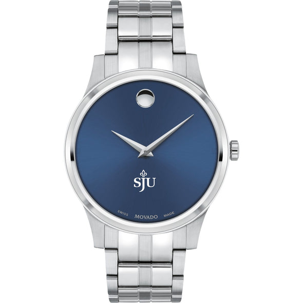 Saint Joseph&#39;s Men&#39;s Movado Collection Stainless Steel Watch with Blue Dial Shot #2