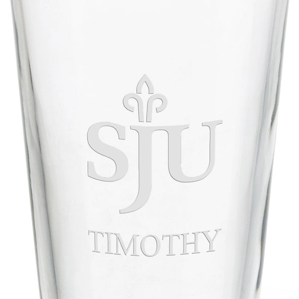 Saint Joseph&#39;s University 16 oz Pint Glass Shot #3