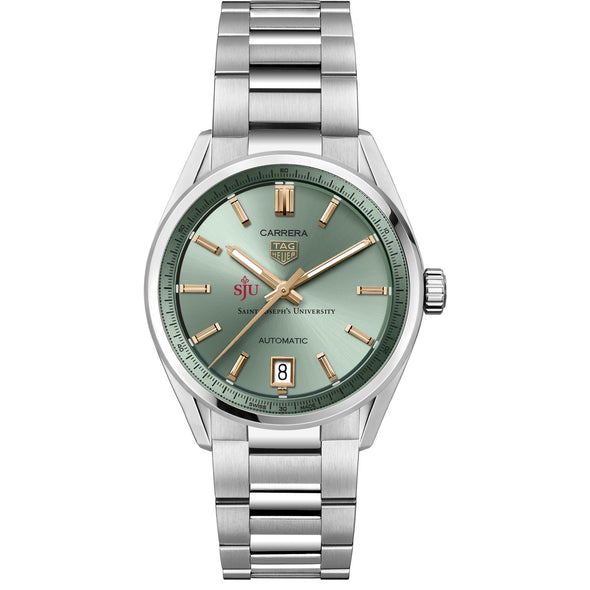 Saint Joseph&#39;s Women&#39;s TAG Heuer Steel Carrera with Green Dial Shot #2