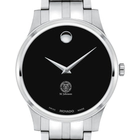 SC Johnson College Men&#39;s Movado Collection Stainless Steel Watch with Black Dial Shot #1