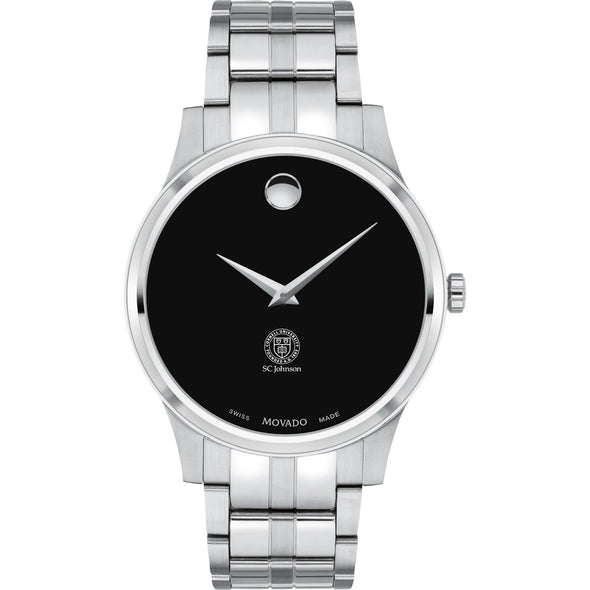 SC Johnson College Men&#39;s Movado Collection Stainless Steel Watch with Black Dial Shot #2