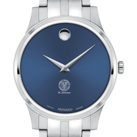 SC Johnson College Men&#39;s Movado Collection Stainless Steel Watch with Blue Dial Shot #1