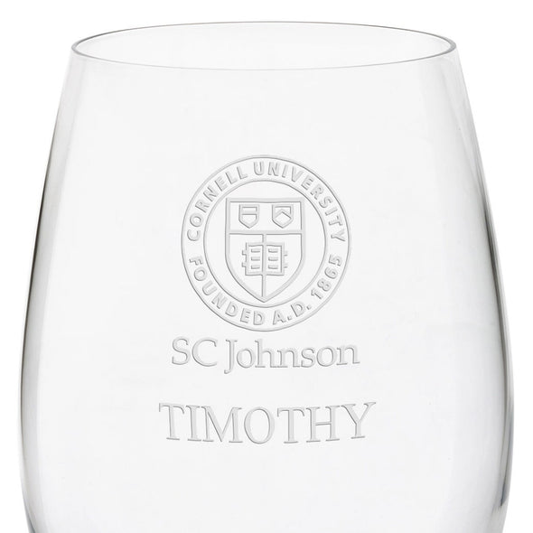 SC Johnson College Red Wine Glasses Shot #3