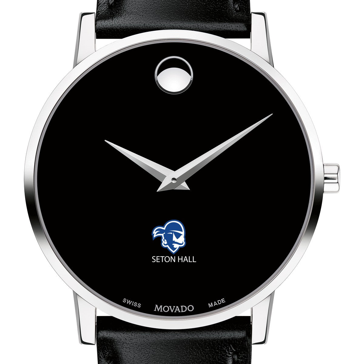 seton hall mens movado museum with leather strap sku 12395 v1 s1s