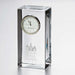 Seton Hall Tall Glass Desk Clock by Simon Pearce