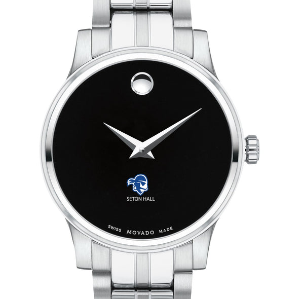 Seton Hall Women&#39;s Movado Stainless Steel Watch with Black Dial Shot #1