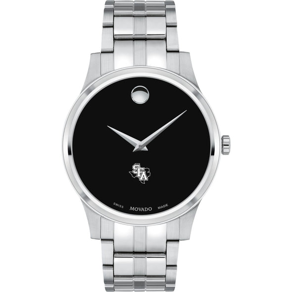 SFASU Men&#39;s Movado Collection Stainless Steel Watch with Black Dial Shot #2