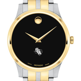 SFASU Men&#39;s Movado Collection Two-Tone Watch with Black Dial Shot #1