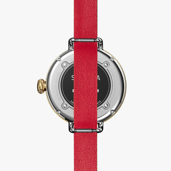 Shinola BIRDY 38MM Red Back