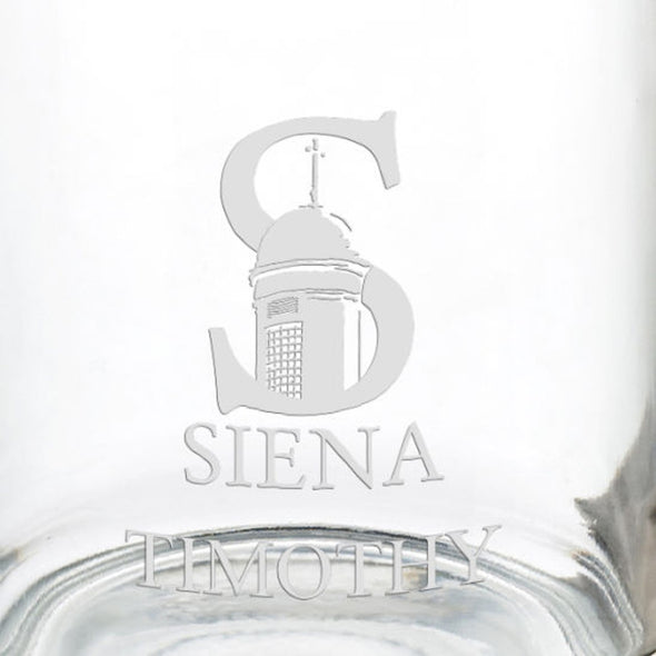 Siena College 13 oz Glass Coffee Mug Shot #3