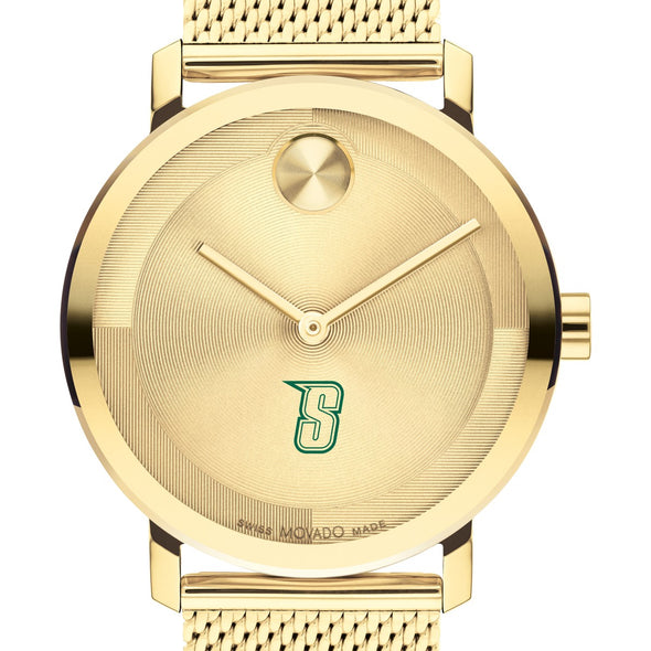 Siena College Men&#39;s Movado BOLD Gold with Mesh Bracelet Shot #1