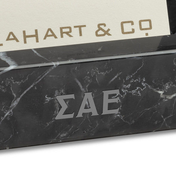 Sigma Alpha Epsilon Marble Business card holder Shot #2