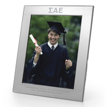 Sigma Alpha Epsilon Polished Pewter 8x10 Picture Frame Shot #1