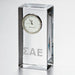 Sigma Alpha Epsilon Tall Glass Desk Clock by Simon Pearce