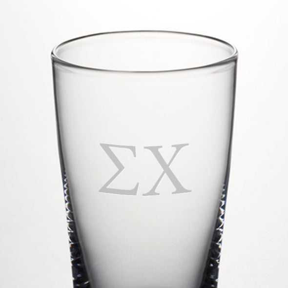 Sigma Chi Ascutney Pint Glass by Simon Pearce Shot #2