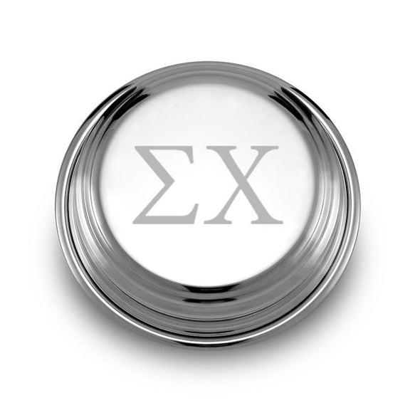 Sigma Chi Pewter Paperweight Shot #1