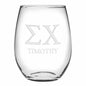 Sigma Chi Stemless Wine Glasses Made in the USA - Set of 2 Shot #1