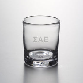 Sigma Nu Double Old Fashioned Glass by Simon Pearce Shot #1