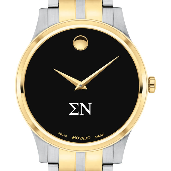 Sigma Nu Men&#39;s Movado Collection Two-Tone Watch with Black Dial Shot #1