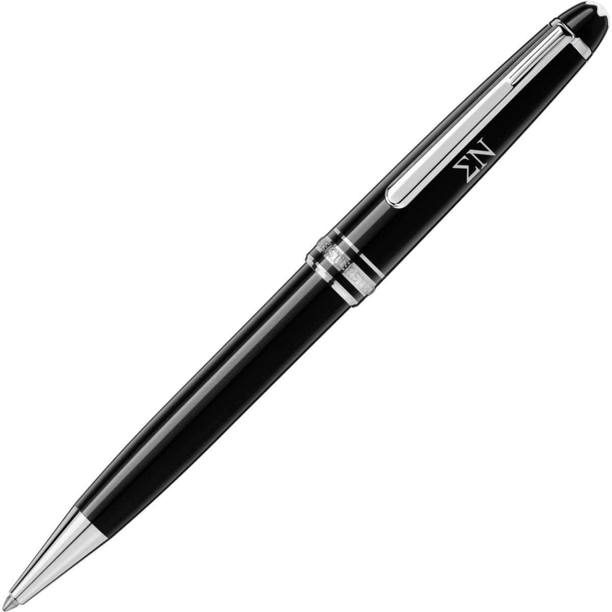 Sigma Nu Montblanc Meisterstück Classique Ballpoint Pen in Platinum | M ...