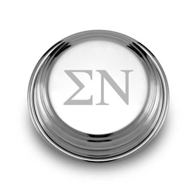 Sigma Nu Pewter Paperweight Shot #1