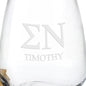 Sigma Nu Stemless Wine Glasses - Set of 2 Shot #3