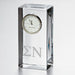 Sigma Nu Tall Glass Desk Clock by Simon Pearce