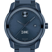 Sigma Phi Epsilon Men's Movado BOLD Blue Ion with Date Window Shot #1