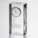 Sigma Phi Epsilon Tall Glass Desk Clock by Simon Pearce