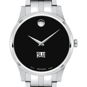 SLU Men&#39;s Movado Collection Stainless Steel Watch with Black Dial Shot #1