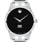 SLU Men's Movado Collection Stainless Steel Watch with Black Dial Shot #1