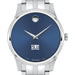 SLU Men's Movado Collection Stainless Steel Watch with Blue Dial