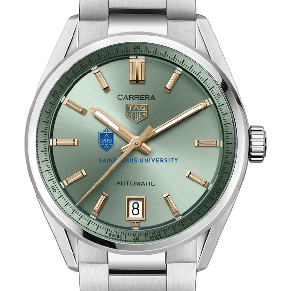 SLU Women&#39;s TAG Heuer Steel Carrera with Green Dial Shot #1