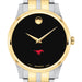 SMU Men's Movado Collection Two-Tone Watch with Black Dial