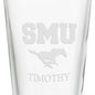 Southern Methodist University 16 oz Pint Glass Shot #3