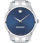 Spelman Men's Movado Collection Stainless Steel Watch with Blue Dial Shot #1