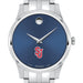 St. John's Men's Movado Collection Stainless Steel Watch with Blue Dial