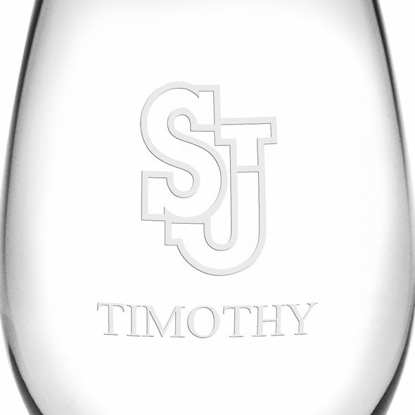 St. John&#39;s Stemless Wine Glasses Made in the USA Shot #3